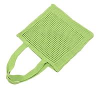 CLISPEED Gestrickte Häkeltasche Große Umhängetasche Boho Stil Leichte Schultertasche für Damen Alltag und Urlaub Grün Handgefertigt Geräumig für Handy Schlüssel Lippenstift