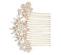 CLISPEED Haarkamm Braut Haarschmuck Gold 1 Stück Roségold für Hochzeitsschleier und Feierlichkeiten Damen