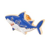 CLISPEED Hai Emaille Brosche mit Cartoon Design Unterwasserwelt Motiv Sicherer Anstecker für Jacke Tasche Hut und Sammler