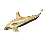 CLISPEED Retro Messing Delfin Anhänger Schlüsselanhänger DIY Anhänger Basteln Kleine Meeres Deko Geschenkidee Nautisches Design Langlebig und Kompakt