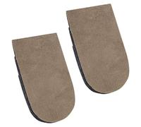 CLISPEED Unsichtbare Fersenerhöhung Einlegesohlen Höhe Lift Pads für Damen Herren Sportschuhe Fersenpolster Stoßdämpfend Komfortabel Braun