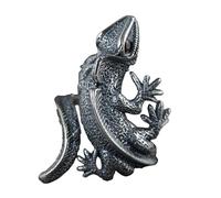 CLISPEED Vintage Gothic Eidechsen Tierring aus Metall Retro Wickelring mit Rotem Auge Unisex Statement Ring für Party und Club