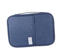 CLISPEED wasserdichte Reisepasshülle Dokumentenorganizer Praktische Lange Brieftasche Reisepasstasche Marineblau Schutz für Personalausweis Führerschein Kreditkarten Einreisegenehmigung