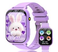 clleylise Smartwatch Kinder Smartwatch - Armbanduhr für Jungen und Mädchen mit 18 Spielen, Kamera, Schrittzähler & Touchscreen - Fitnessuhr für Kinder ab 6 Jahren (Lila)