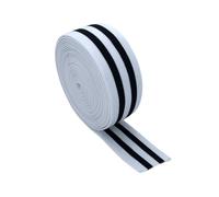 Cloaacsois 5M 40mm Streifen Gestreift Gummiband Elastisches Band Elastische Schnur Gummibänder für Nähen und Haushalt DIY Handwerk (schwarz-weiß gestreift)