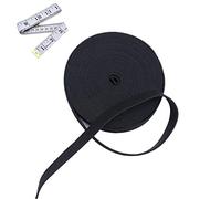 Cloaacsois 5M Weiß/Schwarz Gummiband Elastisches Band Elastische Schnur Gummibänder für Nähen und Haushalt DIY Handwerk 25mm breit (Schwarz, 5MX25MM)