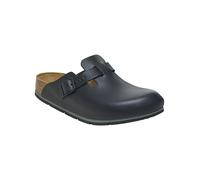 BIRKENSTOCK Boston Pro Leder Clogs - Hochwertige zertifizierte Berufsschuhe für Medizin, Gastronomie und Service, Farbe: Schwarz, Gr: 39