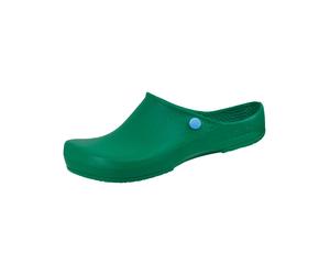 Clog BIRKENSTOCK "Klassik", Damen, Gr. 40, grün, Obermaterial: 100% Polyurethan PU., Schuhe Clog (34163913-40) grün