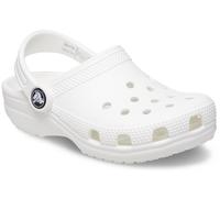 Clog CROCS "Classic Clog K", Jungen, Gr. 23, weiß, Croslite™, unifarben, Schuhe Clog, Hausschuh, Schlappen, Strandschuh, Sandale mit Fersenriemen (59128602-23) weiß