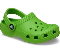 Clog CROCS "Classic Clog K", Jungen, Gr. 24, grün, Croslite™, unifarben, Schuhe Clog, Hausschuh, Schlappen, Strandschuh, Sandale mit Fersenriemen (13244844-24) grün