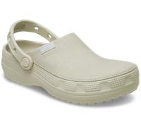 Clog CROCS "Classic Crafted Clog", Damen, Gr. 38, hellgrau, stucco, Textil, unifarben, Schuhe Clog, Sommerschuh, Hausschuh, Gartenschuh mit Fersenriemen (59640120-38) hellgrau, stucco
