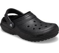 Clog CROCS "Classic Fuzz Lined Glitter", Damen, Gr. 37, schwarz, Croslite™, Glitzer, Basic, Schuhe Clog, mit Lüftungsöffnungen (54891861-37) schwarz