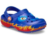 Clog CROCS "Classic IAM Dragon Lights Clog", Mädchen, Gr. 22, blau, blau bolt, Croslite™, Schuhe Clog, Sommerschuh, Sandale, Strandschuh, Babyschuh mit cooler Blinkfunktion (32229509-22) blau, blau bo