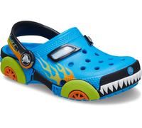 Clog CROCS "Classic IAM Monster Truck", Kinder, Gr. 23, blau (blau kombiniert), Croslite™, kontrastfarbene Details, Schuhe Clog, Sommerschuh, Babyschuh mit Lüftungsöffnungen (64873919-23) blau kombini