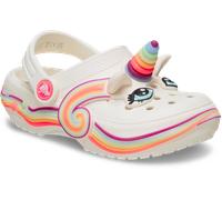 Clog CROCS "Classic IAM Unicorn Lights Clog", Mädchen, Gr. 23, weiß multi, einhorn, Croslite™, Schuhe Clog, Sommerschuh, Sandale, Hausschuh mit cooler Blinkfunktion (94107935-23) weiß multi, einhorn