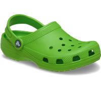 Clog CROCS "Classic K", Jungen, Gr. 32, grün, Croslite™, unifarben, Schuhe Clog, Sommerschuh, Hausschuh, Badeschuh mit schwenkbarem Fersenriemchen (36456225-32) grün