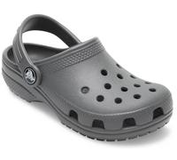 Clog CROCS "Classic K", Mädchen, Gr. 29, grau (dunkelgrau), Croslite™, unifarben, Schuhe Clog, Sommerschuh, Hausschuh, Badeschuh mit schwenkbarem Fersenriemchen (63092338-29)
