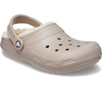 Clog CROCS "Classic Lined", Damen, Gr. 36, beige (mushroom), Croslite™, Schuhe Clog, Pantolette, Hausschuh, Winterschuh mit Warmfutter (33118422-36)