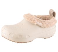 Clog CROCS "Classic Lined Shorty", Damen, Gr. 43, sandfarben, Croslite™, Schuhe Clog, zum Schlupfen (70246302-43) sandfarben