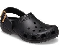 Clog CROCS "Classic Matallic Buckle Clog", Damen, Gr. 37, schwarz, Croslite™, Schuhe Clog, Hausschuh, Schlupfschuh mit schwenkbarem Fersenriemen (19991545-37) schwarz