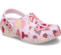 Clog CROCS "Classic Vday Clog", Damen, Gr. 38, rosa, pink milk hearts, Croslite™, kontrastfarbene Details, Schuhe Clog, Sommerschuh, Strandschuh, Hausschuh mit Fersenriemen (64278459-38) rosa, pink mi