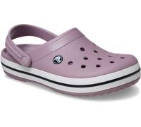 Clog CROCS "Crocband Clog", Damen, Gr. 42, lila (dusty lila), Croslite™, kontrastfarbene Details, Schuhe Clog, Sommerschuh, Schlappen, Hausschuh mit zweifarbiger Laufsohle (66386369-42) dusty lila