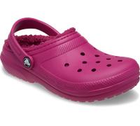 Clog CROCS "Kids Classic Lined Clog", Jungen, Gr. 34, pink (royal pink), Croslite™, Schuhe Clog, Hausschuh, Pantoffel, Schlappen mit Warmfutter (55407449-34) royal pink