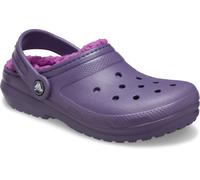 Clog CROCS "Kids Classic Lined Clog", Kinder, Gr. 29, lila nightshade, Croslite™, Schuhe Clog, Hausschuh, Pantoffel, Schlappen mit Warmfutter (18434755-29) lila nightshade