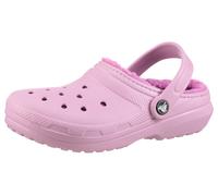 Clog CROCS "Kids Classic Lined Clog", Kinder, Gr. 36, lila (hydrangea fliederfarbe), Croslite™, Schuhe Clog, Hausschuh, Pantoffel, Schlappen mit Warmfutter (14338155-36) hydrangea fliederfarbe