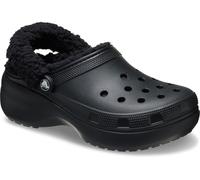 Crocs | Damen | Classic Platform Fuzz Lined | Clogs | Schwarz | 39