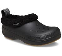 Clog CROCS "Unisex Classic Lined Shorty", Damen, Gr. 45, schwarz, Croslite™, Schuhe Clog, Regenschuh, Outdoorschuh, Hausschuh mit Warmfutter (81906721-45) schwarz