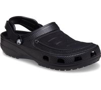 Clog CROCS "Yukon Vista II LiteRide Clog", Herren, Gr. 49, schwarz (schwarz, grau), Croslite™, Lederimitat, Schuhe Clog, Sommerschuh, Gartenschuh, Trekking, mit komfortablem Fersenriemen (18162145-49)