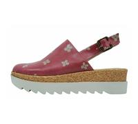 Clog DOGO "Akita Cat Of Grace Damen Sandalen", Damen, Gr. 39, Normalschaft, rot, Lederimitat, Schuhe Clog Sommerschuh, Handgefertigt (65245022-39) rot