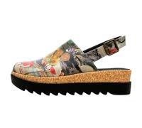 Clog DOGO "Akita Lucid Dreaming Damen Sandalen", Damen, Gr. 38, Normalschaft, beige (natur), Lederimitat, Schuhe Clog, Handgefertigt (59032534-38) natur