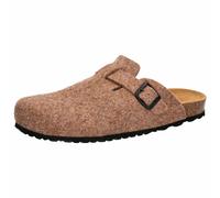 Clog Herren Schnallen braun LICO Bioline Clog Nature - Braun / 37