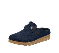 Clog RIEKER, Damen, Gr. 40, blau, Textil, casual, Schuhe, Sabot, Hausschuh, Casual-Clog, Plateausohle, zum Schlupfen (58139567-40) blau