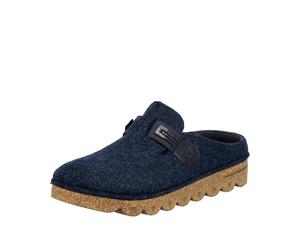 Clog RIEKER, Damen, Gr. 43, blau, Textil, Schuhe Clog, Sabot, Hausschuh, Casual-Clog, Plateausohle, zum Schlupfen (58139567-43) blau