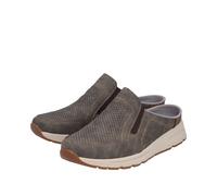 Clog RIEKER, Damen, Gr. 45, braun, Lederimitat, Schuhe Clog, Sommerschuh, Hausschuh mit seitlichen Stretcheinsätzen (54607504-45) braun