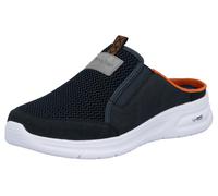 Clog RIEKER, Herren, Gr. 43, blau, Nubuklederimitat, Textil, Schuhe Clog, Sommerschuh, Schlappen, Urlaub, in sportlicher Optik (29422462-43) blau