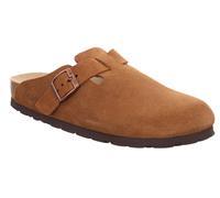 Clog ROHDE "Alba", Damen, Gr. 36, braun, Veloursleder, Schuhe Clog, Leder Mules, Hausschuh mit leichter Laufsohle in Weite G (weit) (54437805-36) braun
