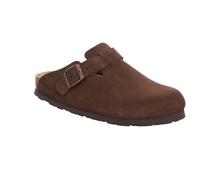 Clog ROHDE "ALBA", Damen, Gr. 38, mokka, Veloursleder, unifarben, Schuhe Clog, Mules, Hausschuh mit leichter Laufsohle in Weite G (68091525-38)