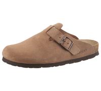 Clog ROHDE "ALBA", Damen, Gr. 39, braun (camelfarben), Veloursleder, Schuhe Clog, Mules, Hausschuh mit leichter Laufsohle in Weite G (weit) (25217954-39) camelfarben