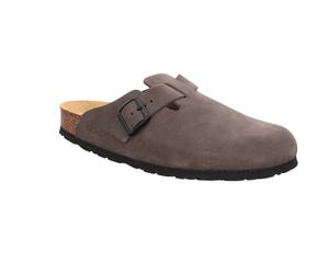 Clog ROHDE "GRADO", Herren, Gr. 41, dunkeltaupe, Veloursleder, unifarben, Schuhe Clog, Hausschuh, Sommerschuh mit Softfußbett (31980645-41) dunkeltaupe