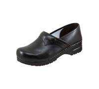 Clog SANITA "Clog geschlossen", Damen, Gr. 47, schwarz, Obermaterial: 50% Rindsleder Leather cow. 50% Lammleder LEL., Schuhe Clog (34856025-47) schwarz