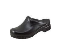 Clog SANITA "Clog offen", Damen, Gr. 46, schwarz, Obermaterial: 50% Rindsleder Leather cow. 50% Lammleder LEL., Schuhe Clog (85228506-46) schwarz