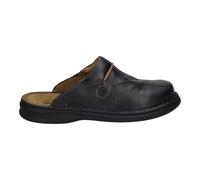 Josef Seibel Klaus Herren Clogs | Echtleder-Herrenschuhe für drinnen und draußen | Komfort-Schuhe aus Rindsleder, Schwarz (611 schwarz/cognac), 42 EU