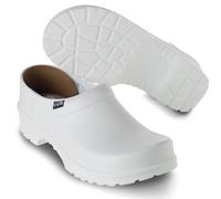 Clog SIKA Comfort geschlossen weiß Gr. 45 mit Holzfußbett