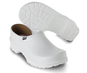 Clog SIKA Comfort geschlossen weiß Gr. 45 mit Holzfußbett