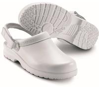 Clog SIKA Fusion offen weiß Gr. 38 mit Riemen ohne Stahlkappe