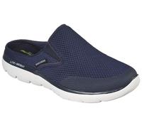 Clog SKECHERS "SUMMITS", Herren, Gr. 48,5, blau (navy), Textil, Schuhe Clog, Sommerschuh, Schlappen, Urlaub, im sportiven Look, Topseller (75481728-48,5)